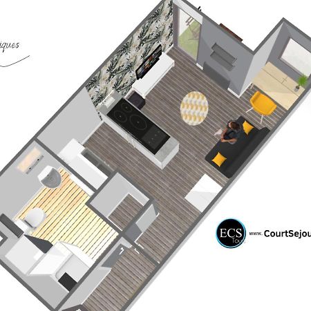 'Les Tropiques' - Parking Prive - Balcon - Tout Confort Joue-les-Tours Εξωτερικό φωτογραφία